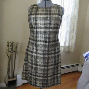 American Living Women's Dress, Black and Gold Metallic, Size 14